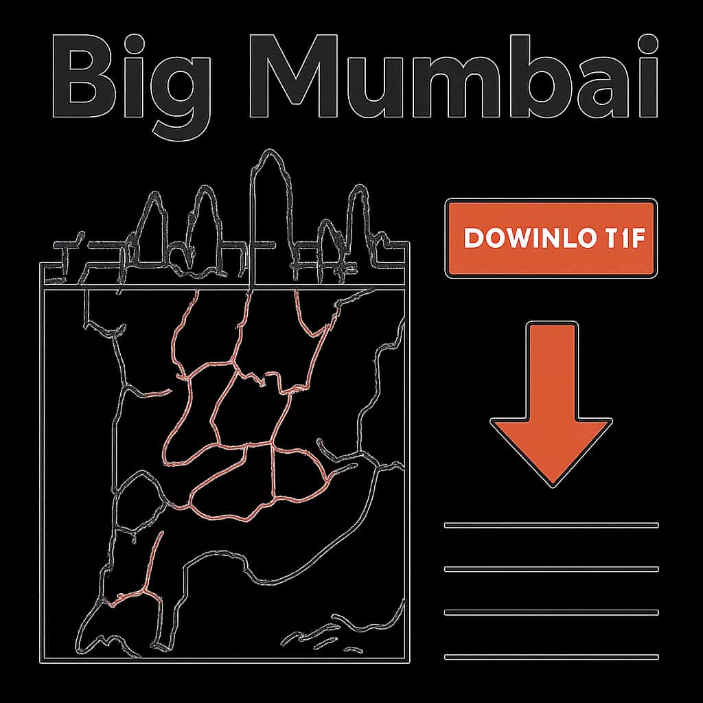 Illustration explaining Big Mumbai Download process.