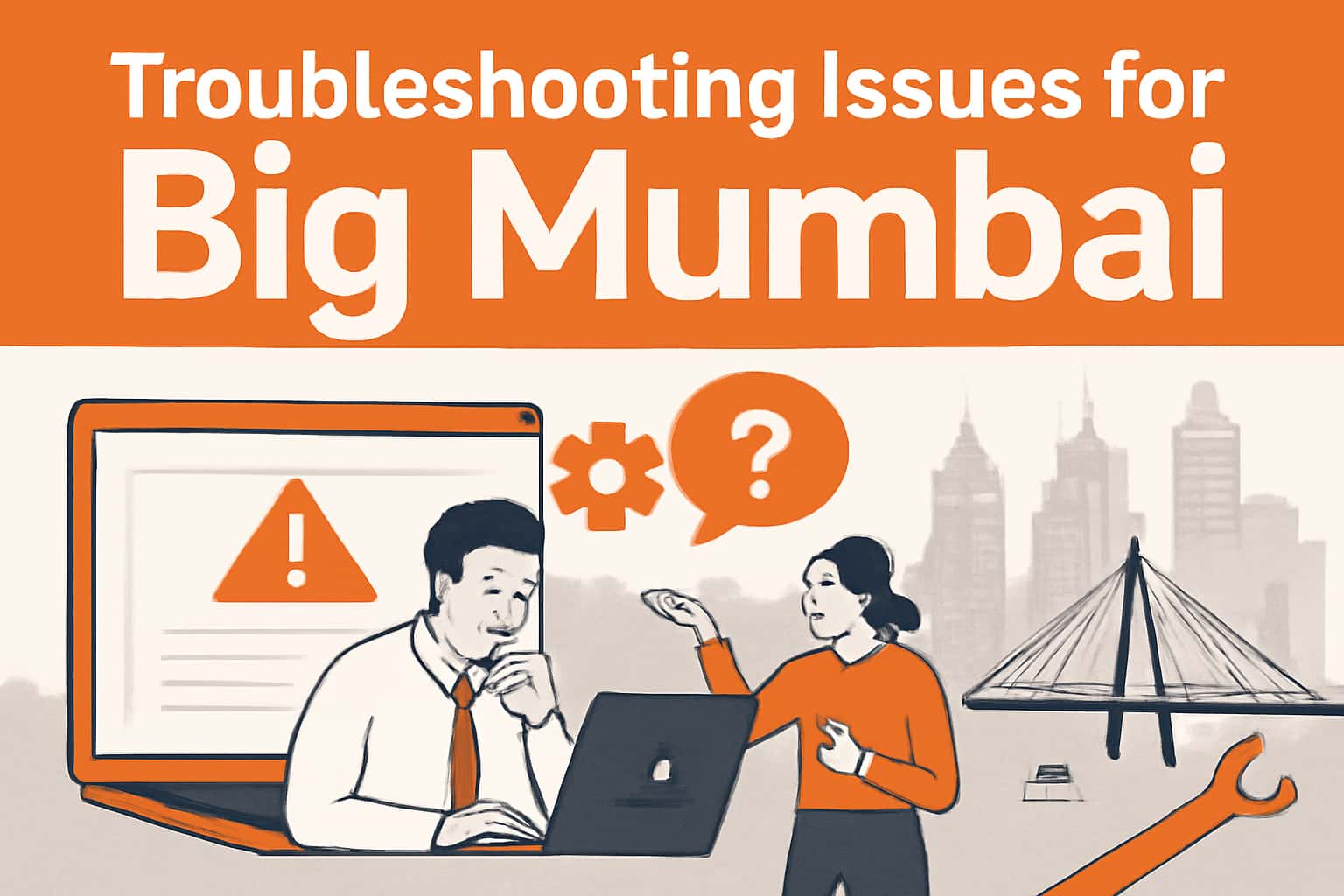 An informational visual representation of troubleshooting issues related to Big Mumbai.